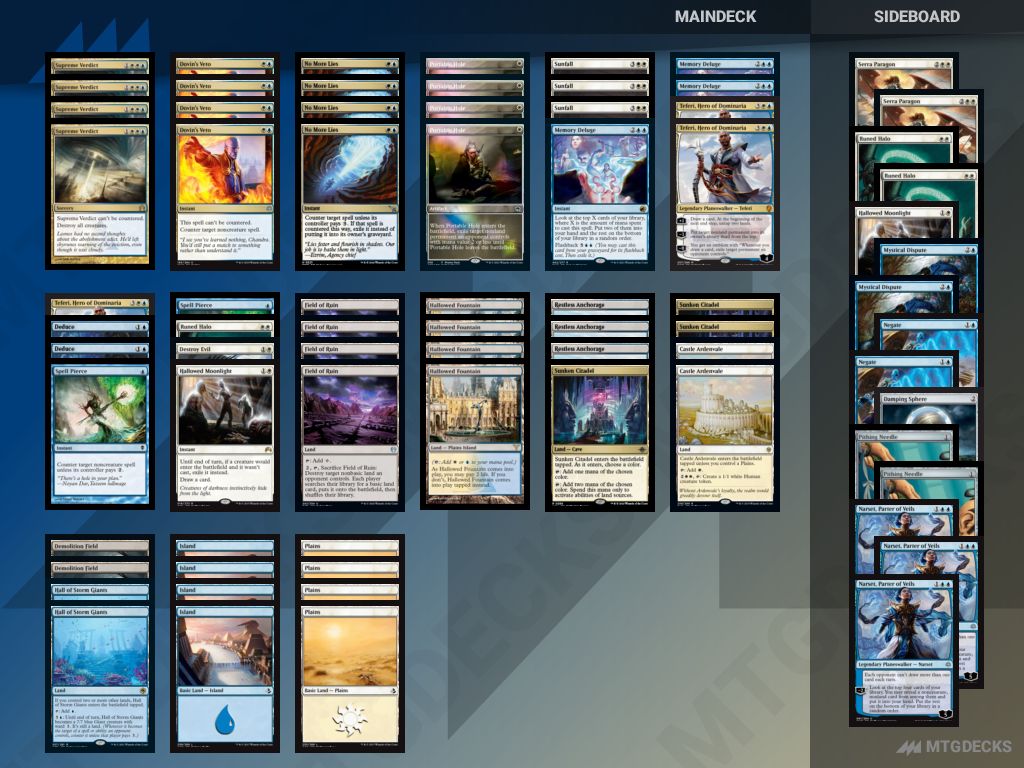 Pioneer Azorius Control deck by _VFS_ • MTG DECKS