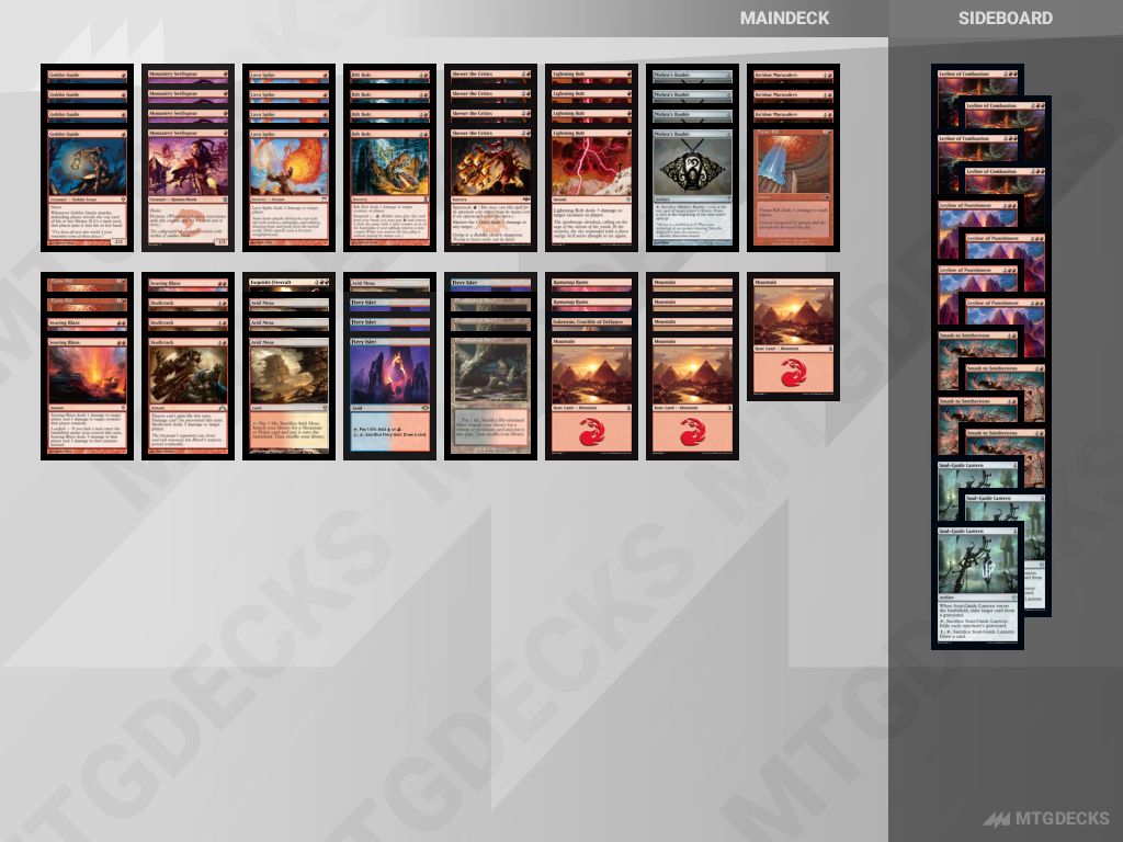 Modern Burn deck by DemianDesposito10 • MTG DECKS