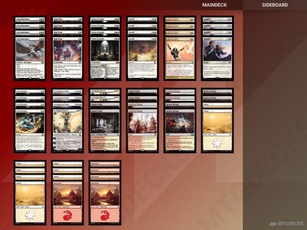 Arena Alchemy [A] High Noon BO1 deck by Gary3k • MTG DECKS