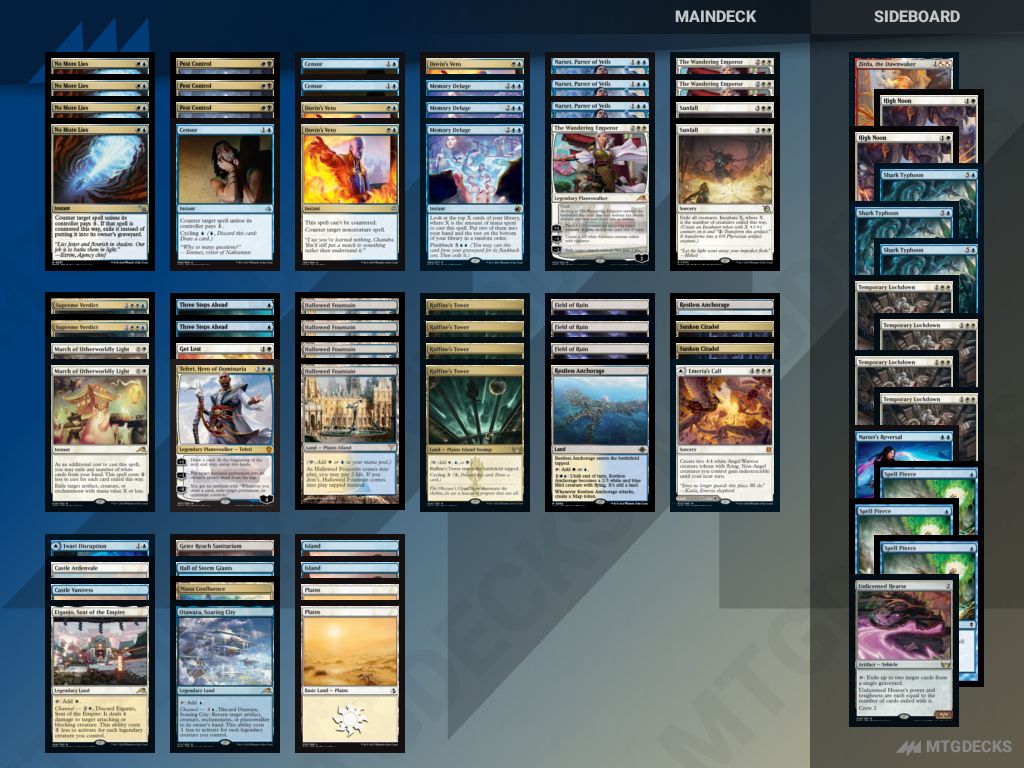 MTG Pioneer Esper Control 346 top decks • MTG DECKS