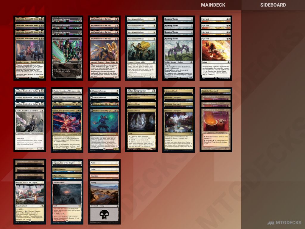 Arena Standard Mardu Humans deck by stevethemighty • MTG DECKS