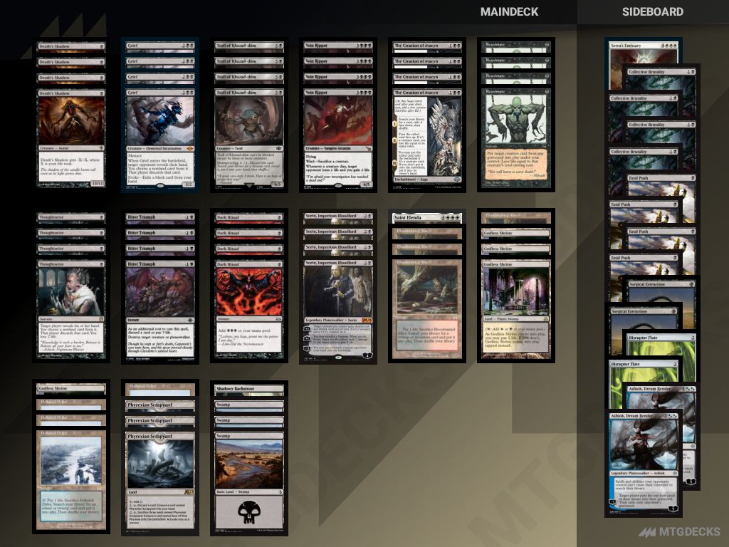 MTG Timeless Orzhov Death's Shadow top decks • MTG DECKS