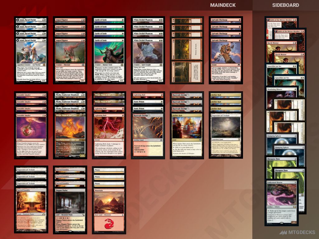 Modern Boros Energy deck by ARabidMonkee • MTG DECKS