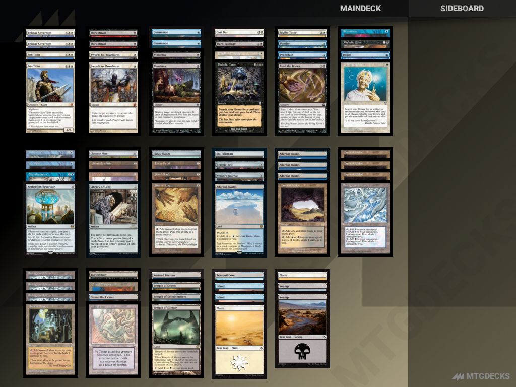 Legacy Esper Control deck by Michael Yach • MTG DECKS