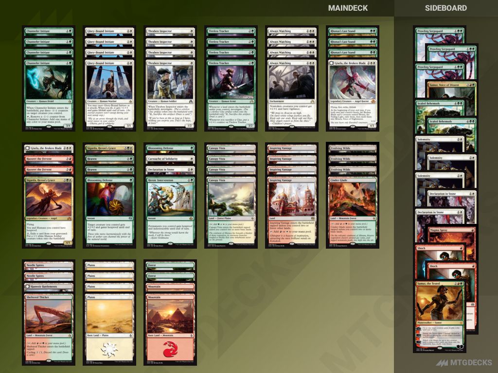 MTG Hour of Devastation Standard Naya Gods top decks • MTG DECKS