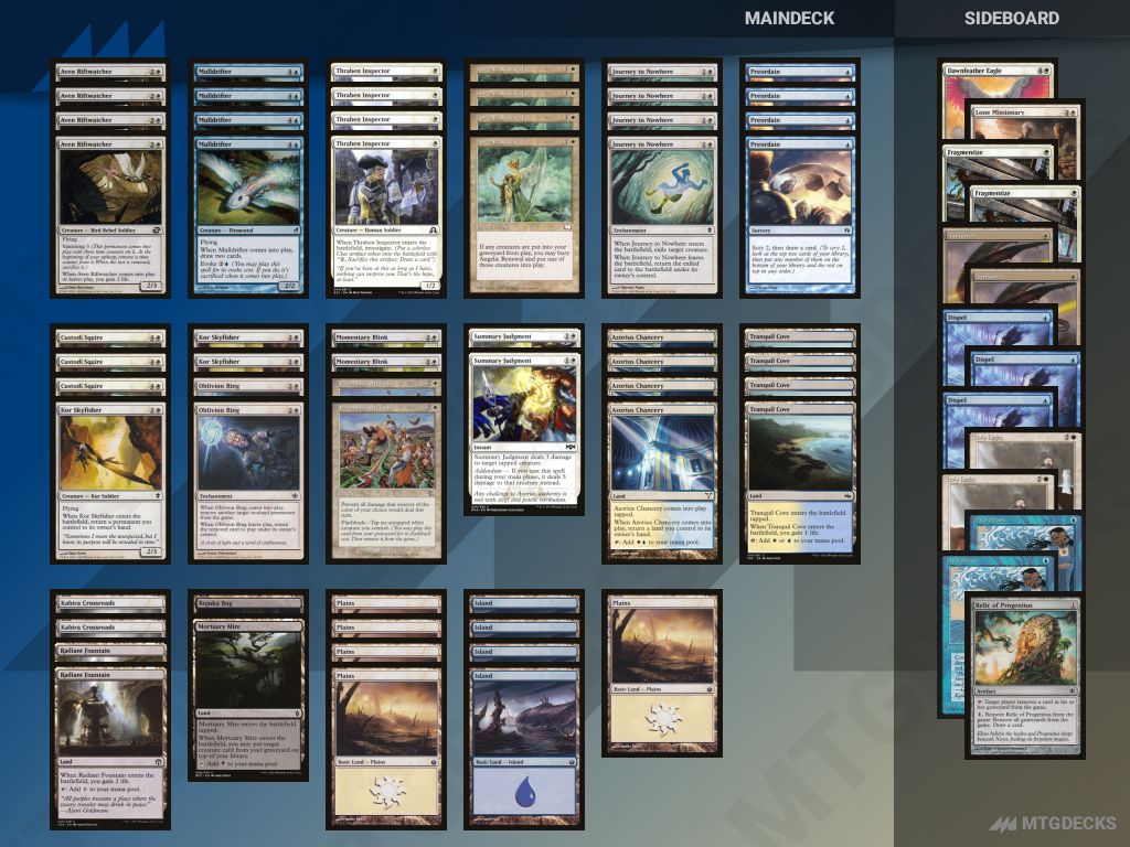 Pauper UW Flicker deck by kazuya3 • MTG DECKS