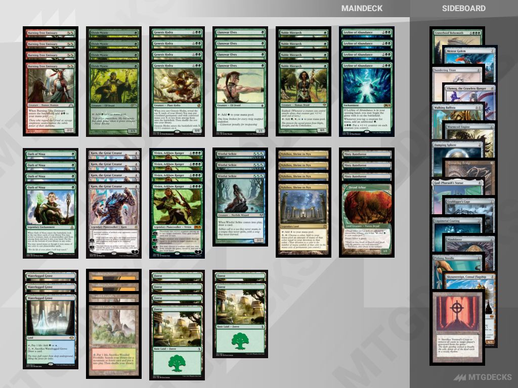 Modern Mono Green Ramp deck by aspiringspike • MTG DECKS