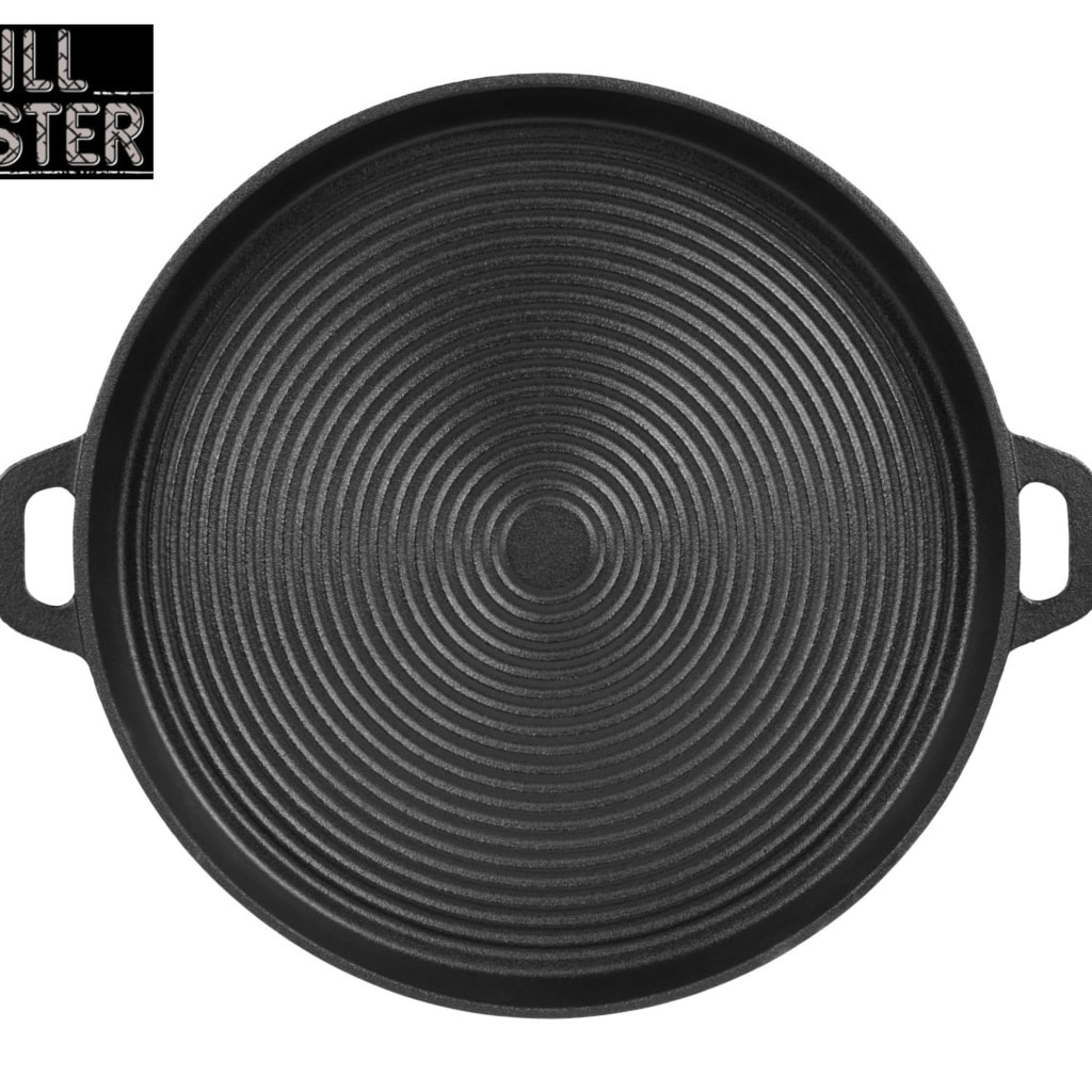 multiPROMOS Grillmeister Cast Iron Griddle / Grill Pan