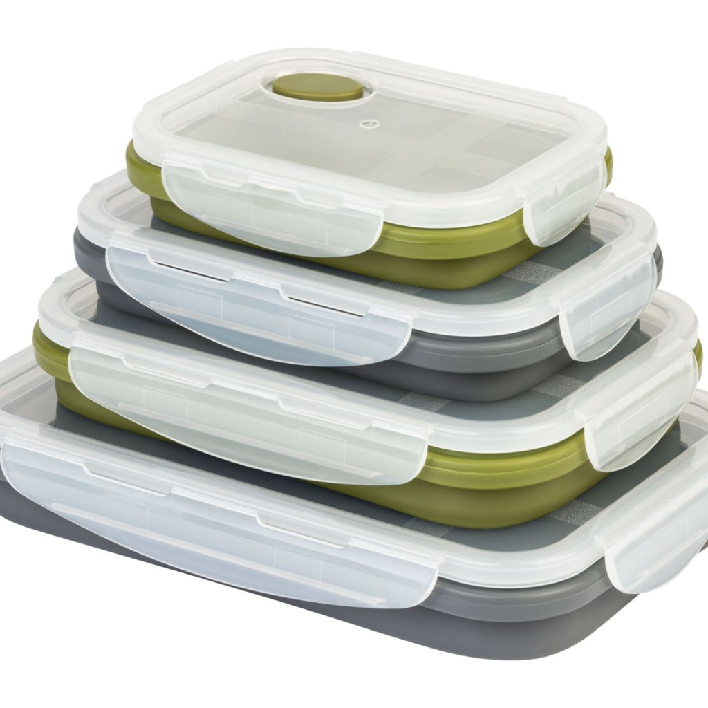 multiPROMOS Ernesto Collapsible Storage Containers 4 Piece Set