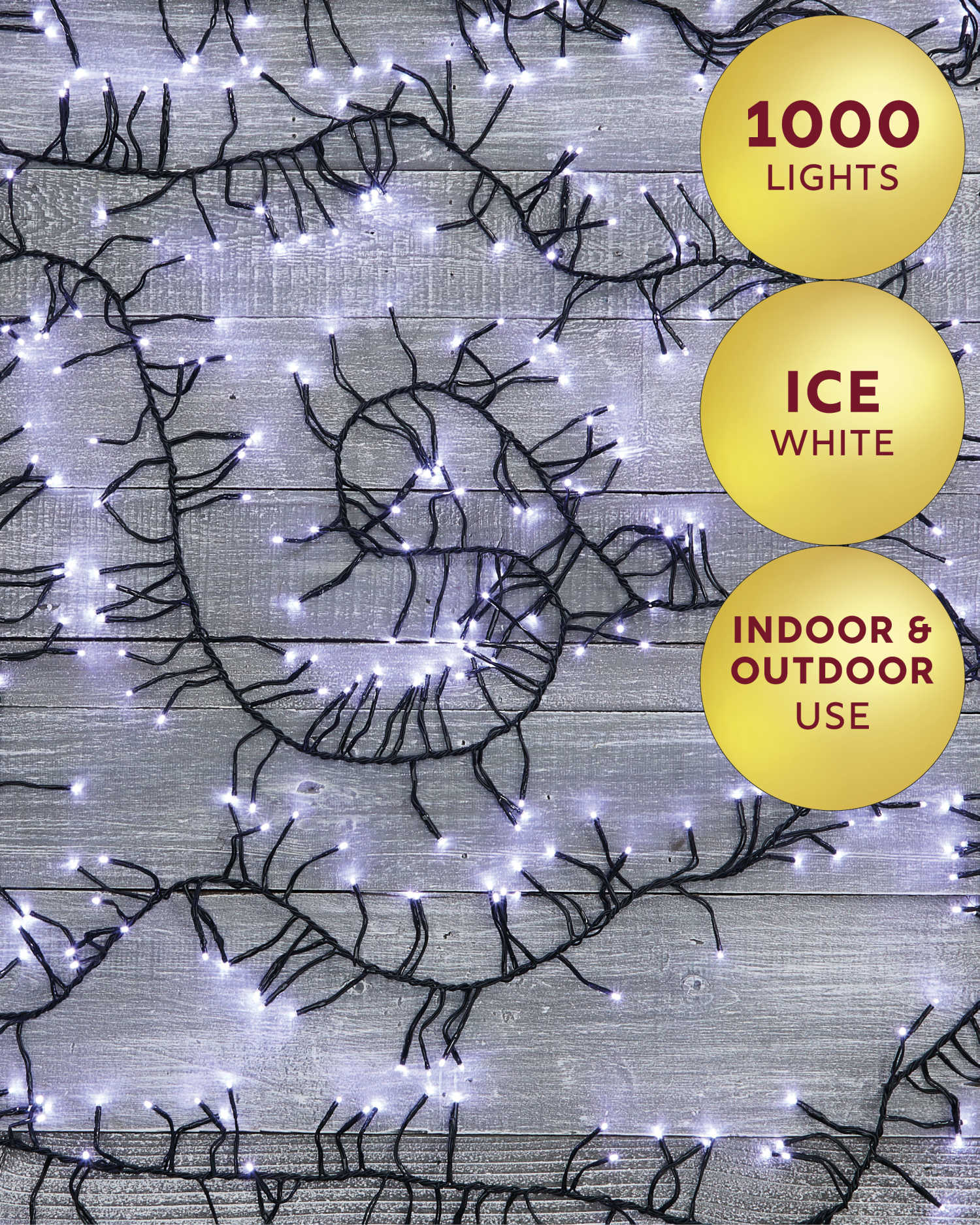 multiPROMOS 1000 Ice White LED Cluster Lights