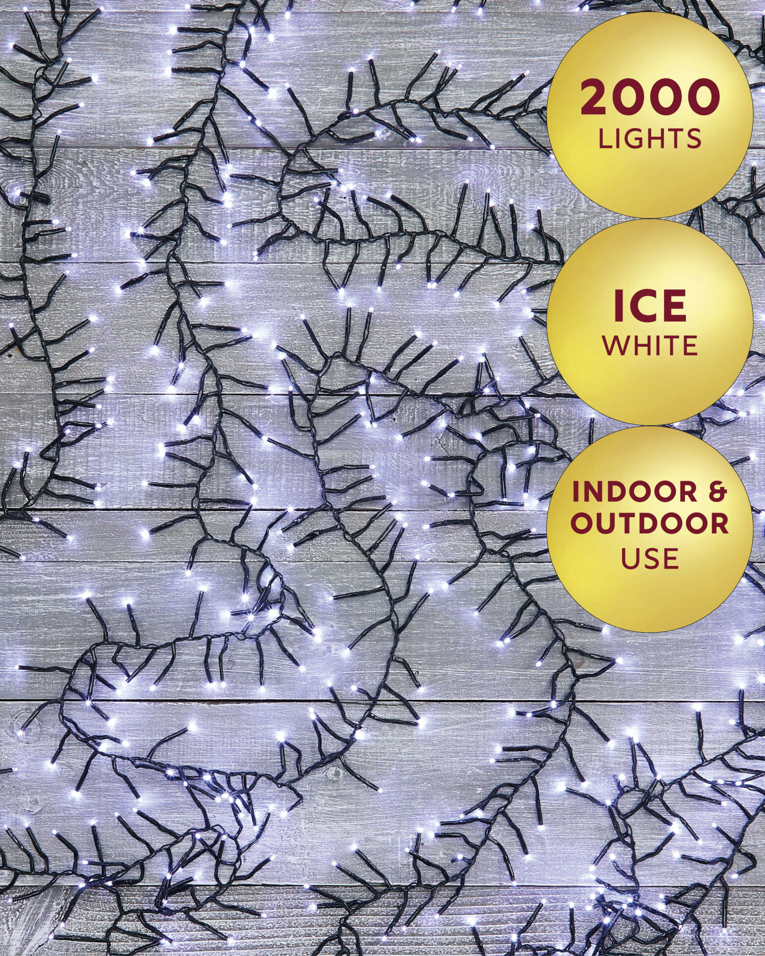 multiPROMOS 2000 Ice White LED Cluster Lights