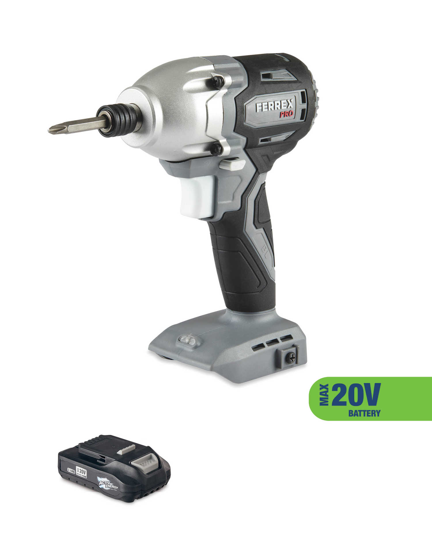 multiPROMOS Ferrex Impact Driver & 20V Battery