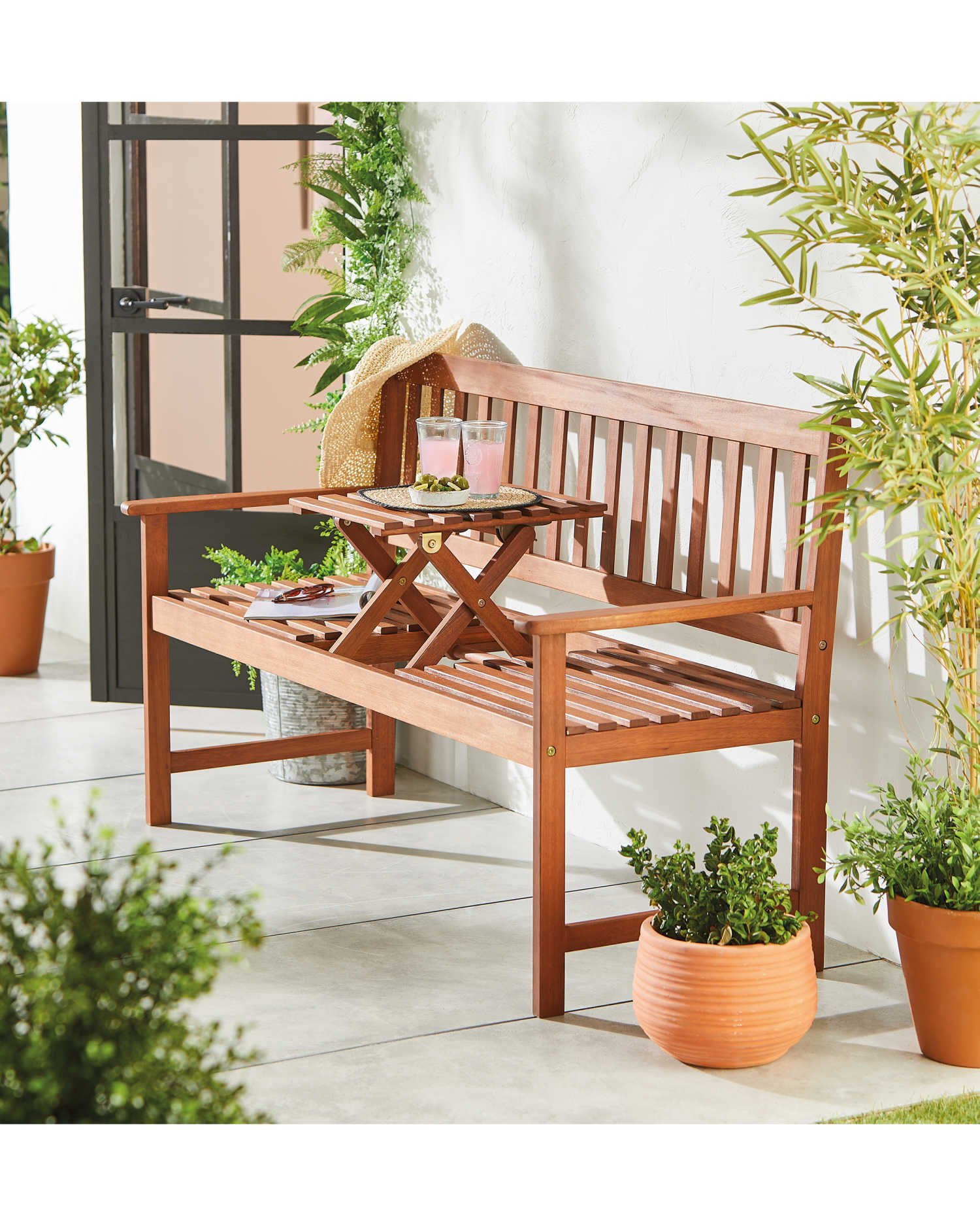 multiPROMOS Gardenline Wooden Garden Love Seat