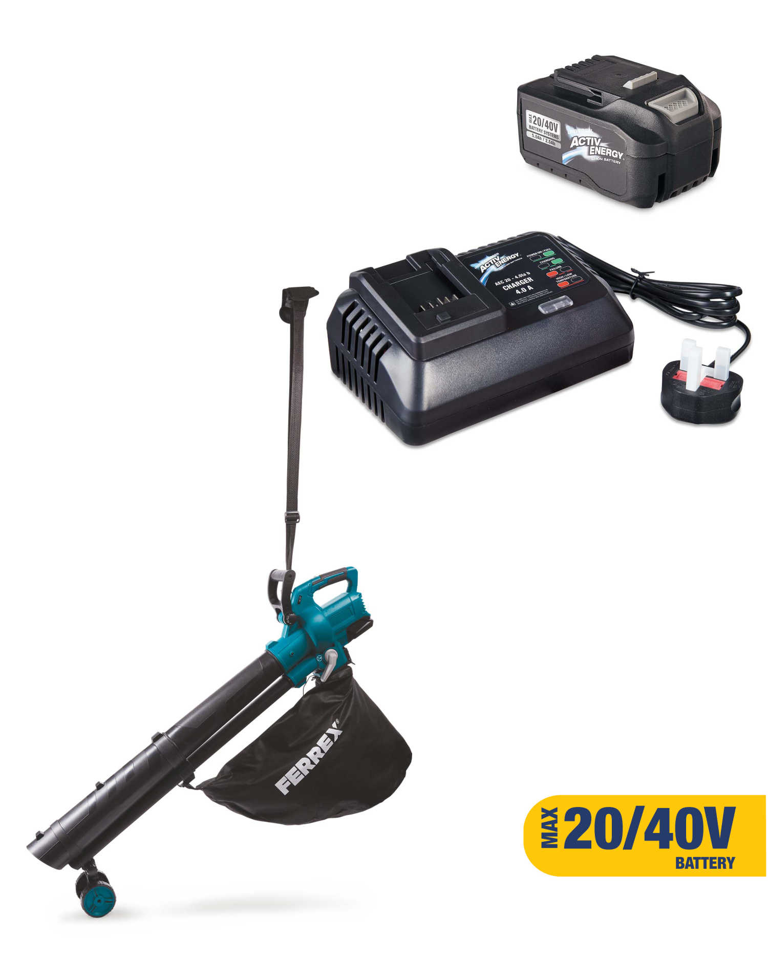 multiPROMOS Ferrex Leaf Blower Battery & Charger