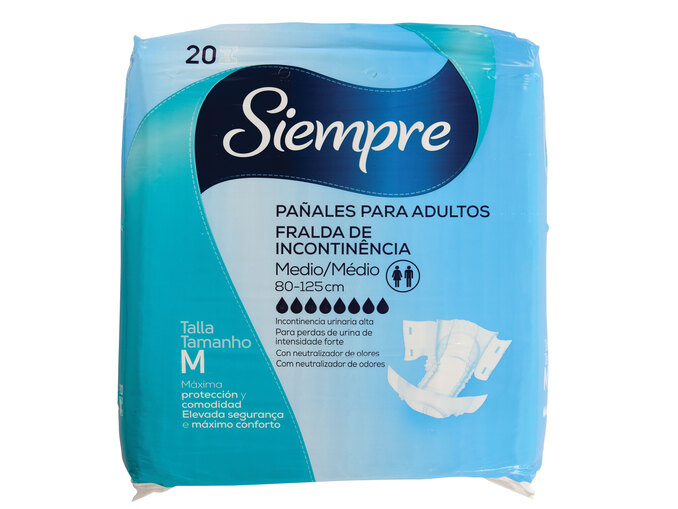 multiPROMOS Siempre® Fraldas de Incontinência Médias