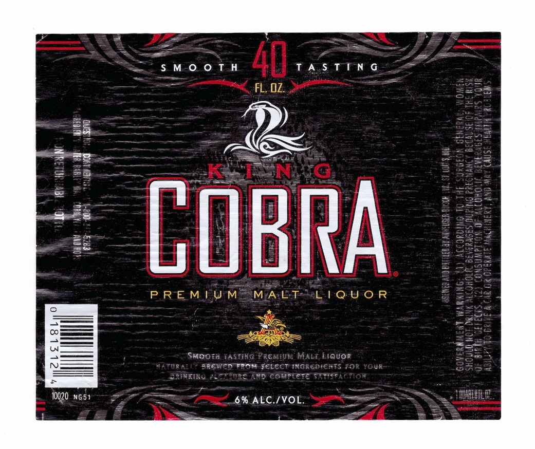 King Cobra Malt Liquor w Etykiety piwne, banknoty... w