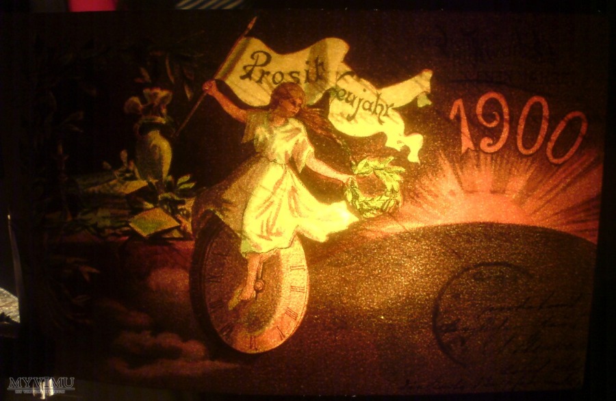 Nowy Rok 1900 pocztówka pod... w Pocztówki Artystyczne w
