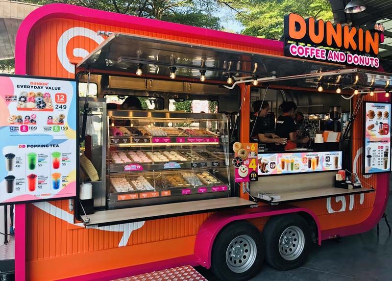 ประชาสัมพันธ์ ดังกิ้น โฉมใหม่! เปิดให้บริการ 'ฟู้ดทรัก' (food truck
