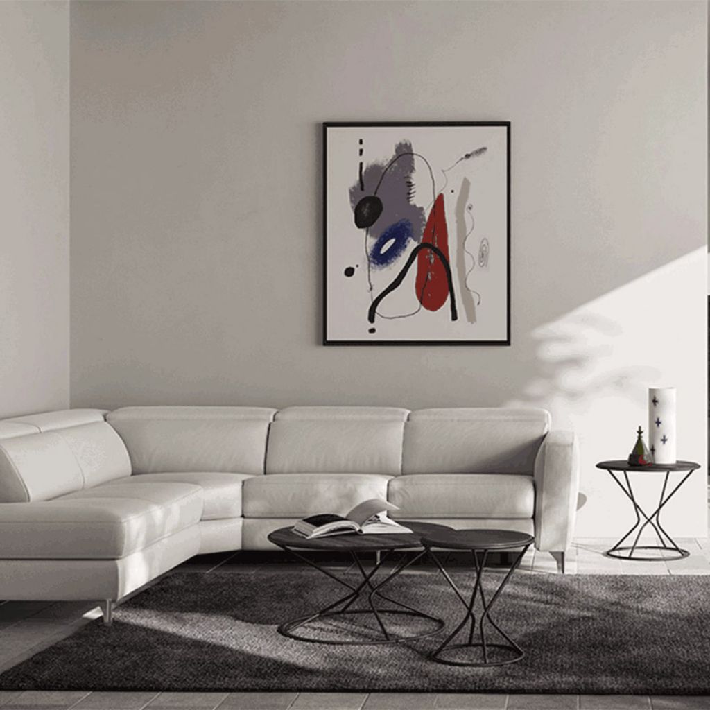 Volo anbausofa mit abschlusselement 1581 leather Natuzzi Italia