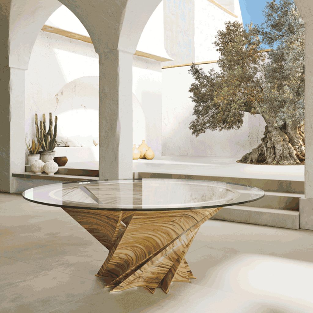 Torsion sculptural table Natuzzi Italia Furniture & Furnishing