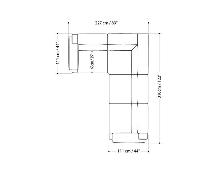 Iago sectional sofa with relax function white leather Natuzzi