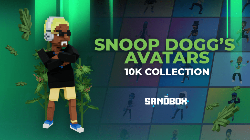 Snoop Dogg Releases 10,000 Playable NFT Sandbox Avatars