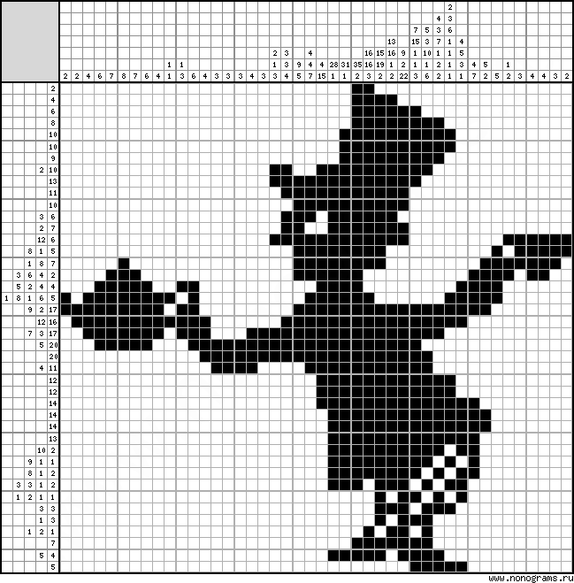 Black and white Japanese crossword «Tea»