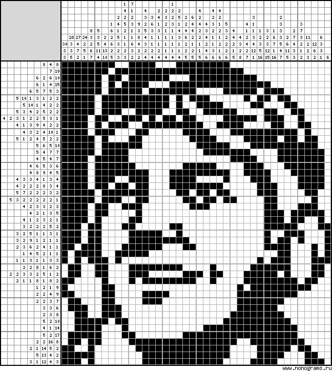 Black & white Japanese crossword «Pilot»