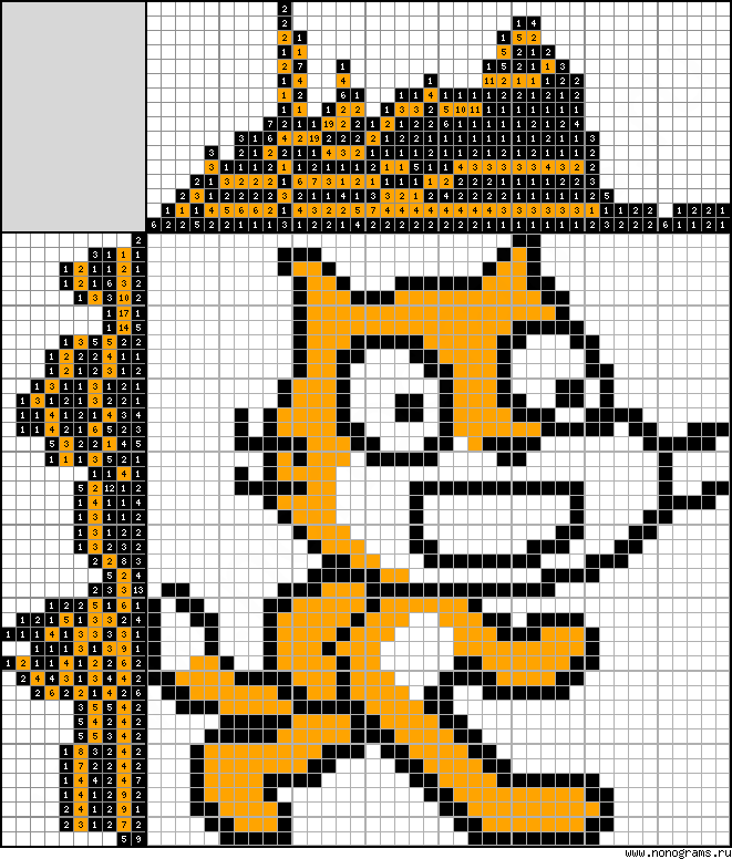 Colour Japanese crossword «Scratch»