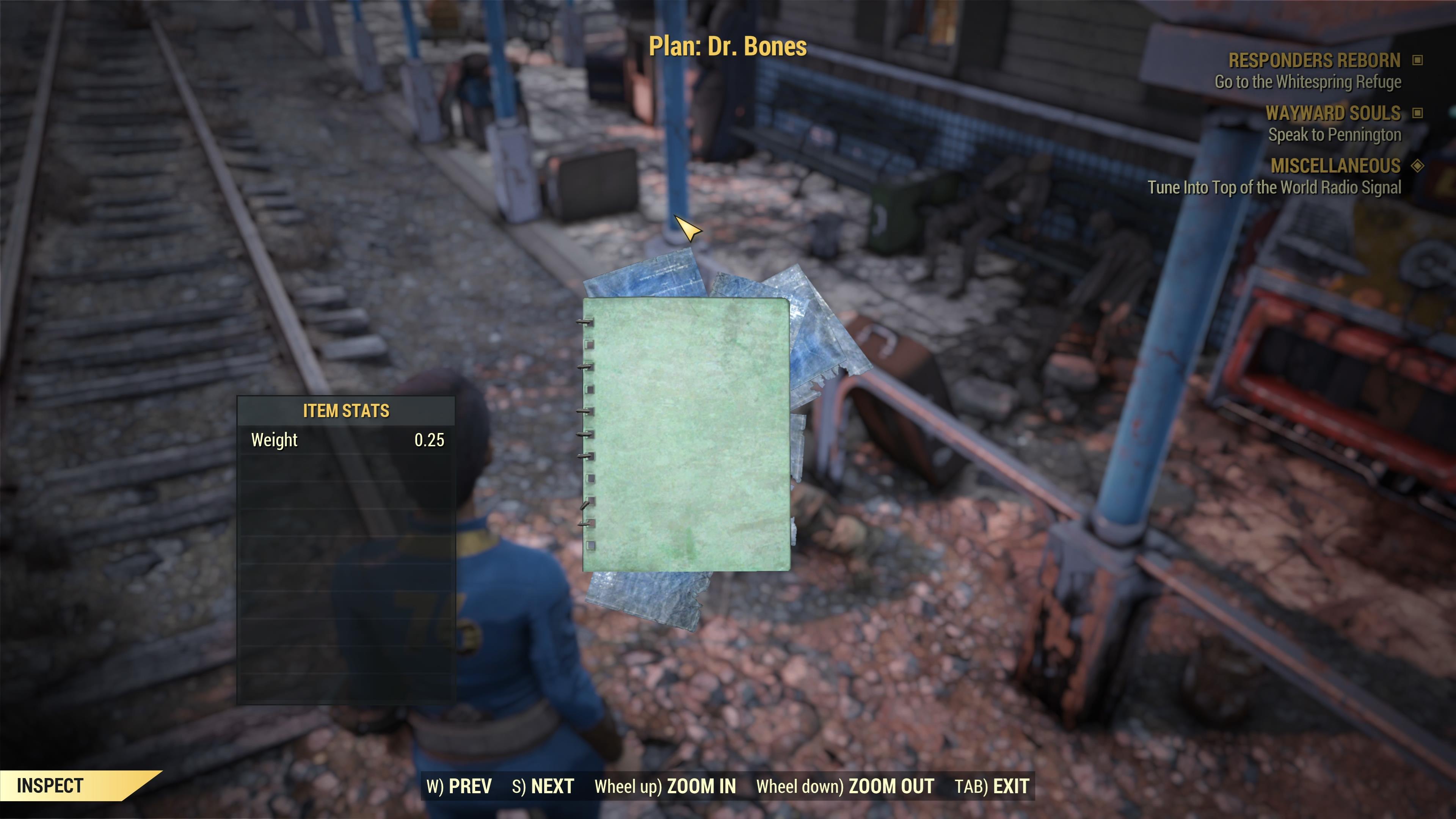 Buy Plan: Dr. Bones in FALLOUT 76 Items - Offer #2415391699