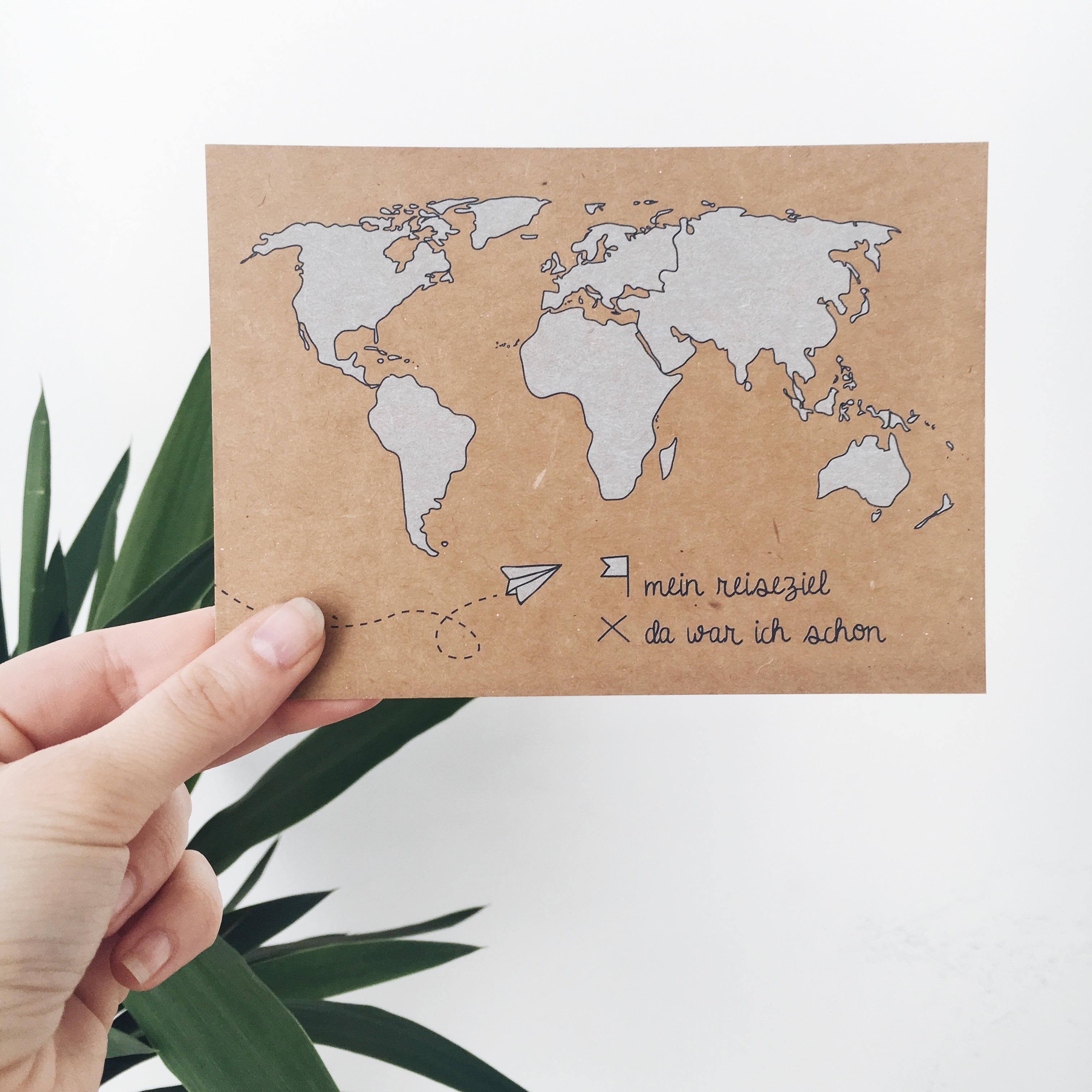 Weltkarte Postkarte Weltkarte Postkarte creactie