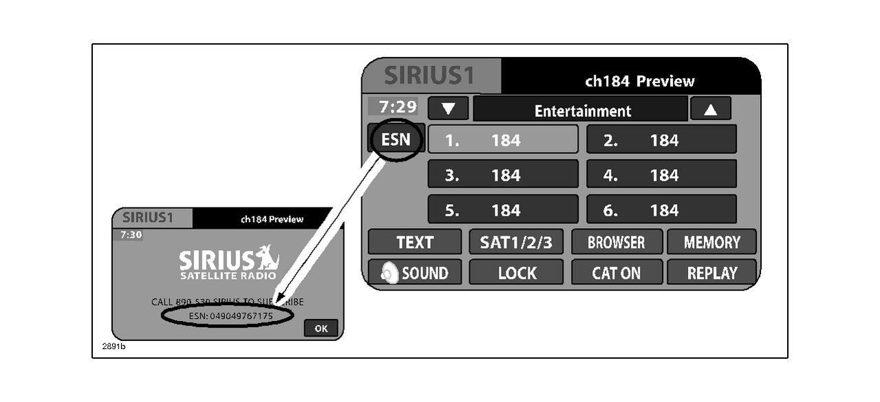 SiriusXM Satellite Radio Registration 20032016 Mazda Mazda OEMDTC