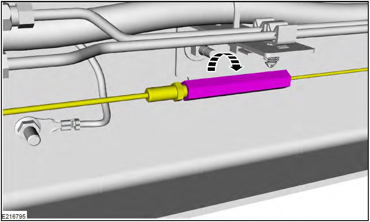 16S15 Parking Brake Cable Union Replacement 20152016 Ford F650