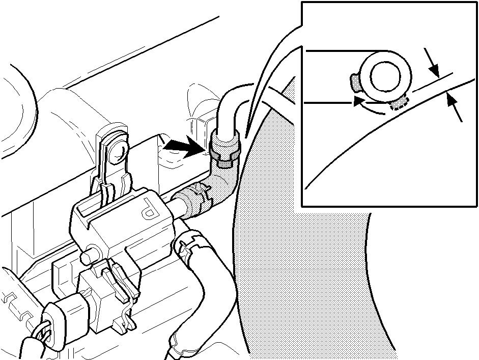 Canister Purge (CP) Valve, Ticking Noise 2000 and Later Volvo S40