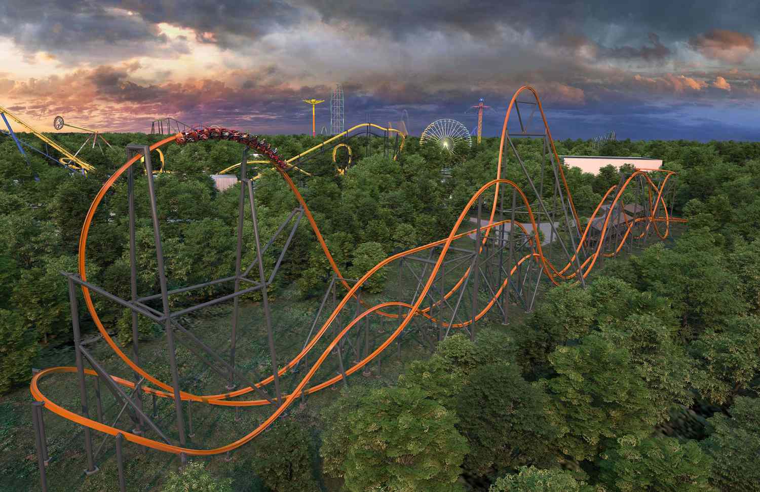 Six Flags New Jersey New Ride 2023 The World's Tallest, Longest And Fastest Single-Rail Roller Coaster Will Open This Year In N.j. | People.com