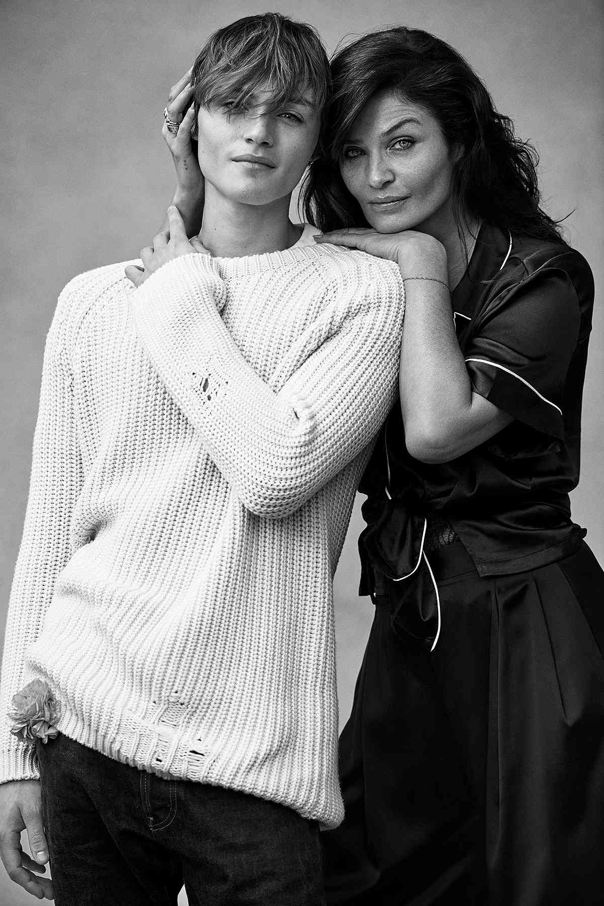 Helena Christensen And Son Mingus Model In Victoria's Secret Campaign | People.com