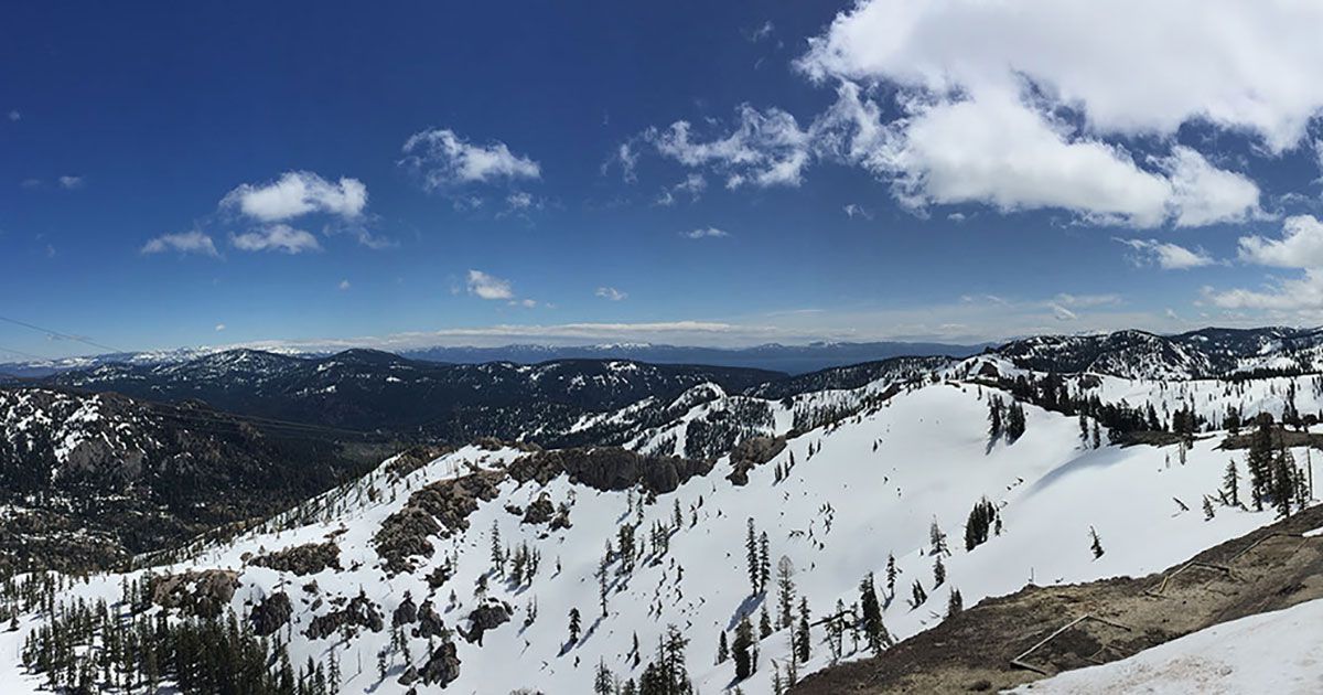 Spring Healthy Travel Guide to Lake Tahoe, California Shape