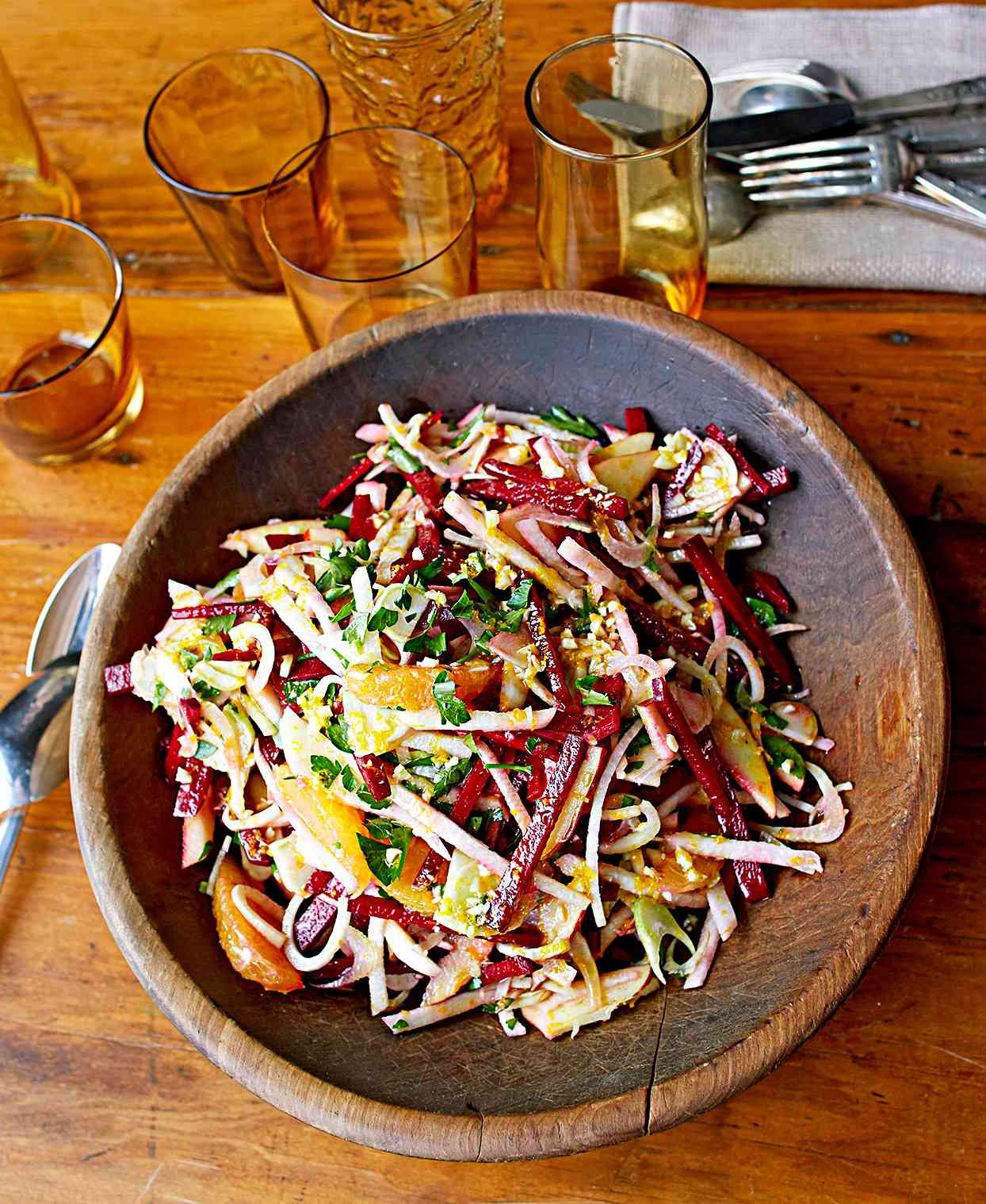 Fennel, apple, jicama, radish slaw. Beet Fennel And Apple Slaw Better Homes Gardens