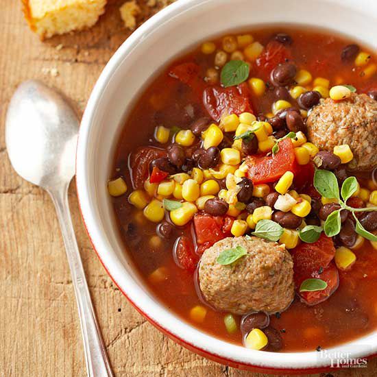 You can make the meatballs any size you want, and you can also add different types of jan 16, 2020. Mexican Meatball Stew | Better Homes & Gardens