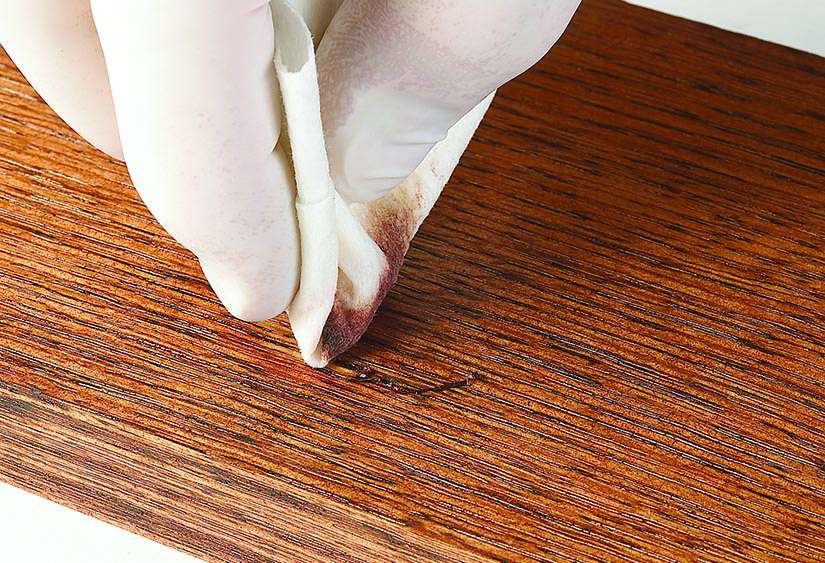 Wipe Out Stain Streaks Wood