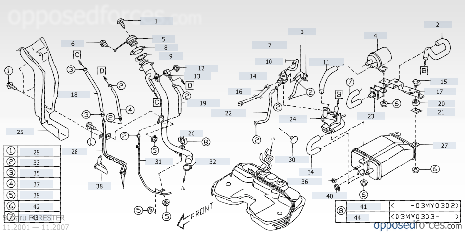 Vent valve, where is it in the schematic??? | Subaru Forester Owners Forum