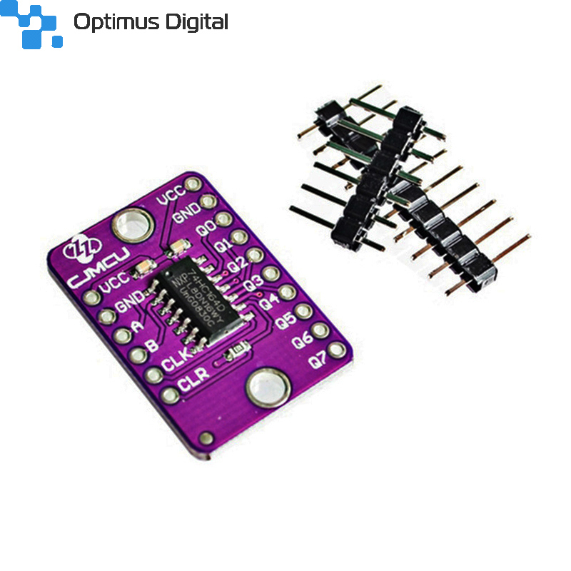 SN74HC164D 8 Bit Shift Register Module Optimus Digital