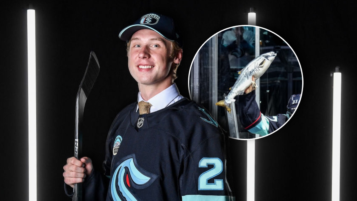 Kraken Draft Pick Celebrates Contract By Throwing Fake Fish Into The Crowd OutKick