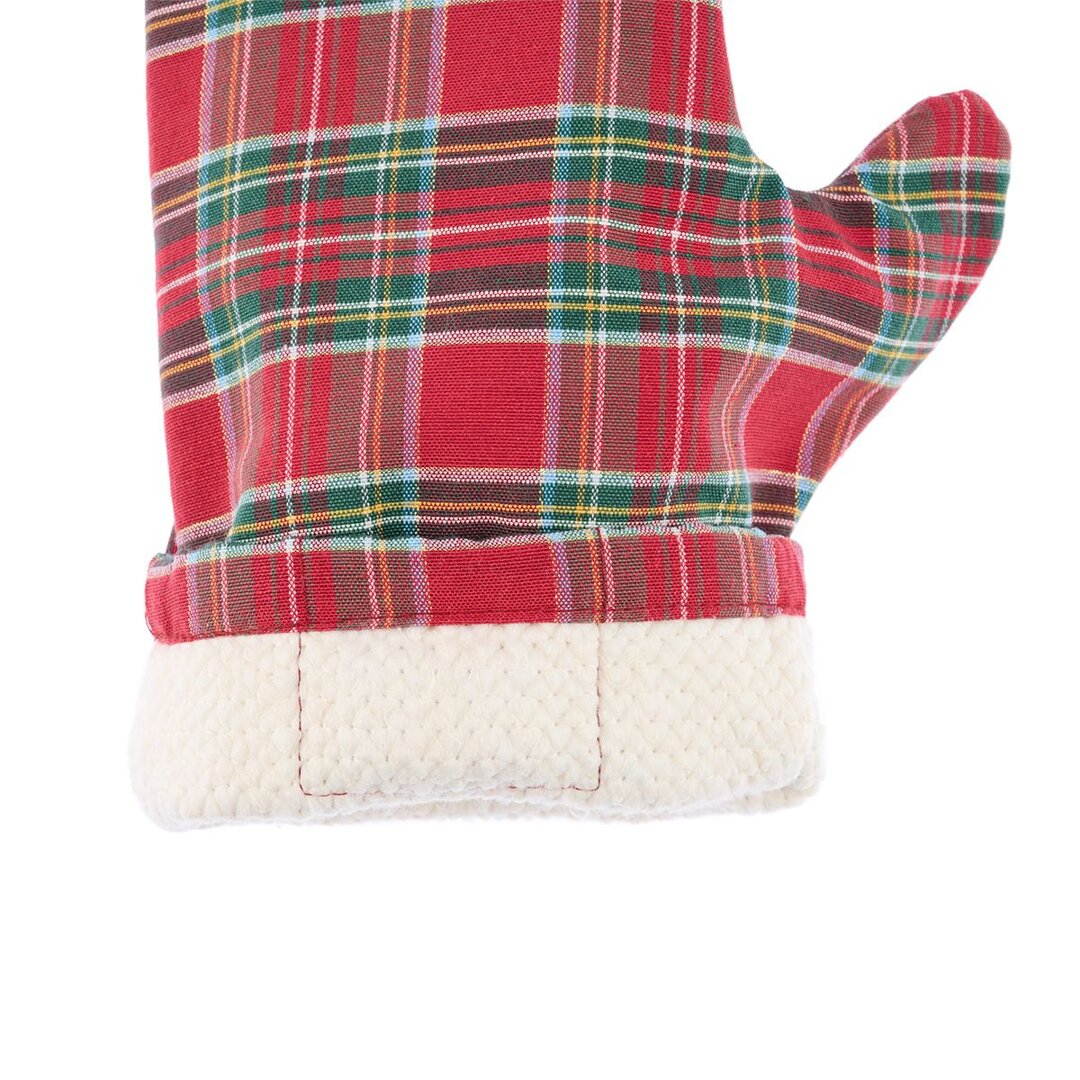 Christmas Oven Mitt with Check