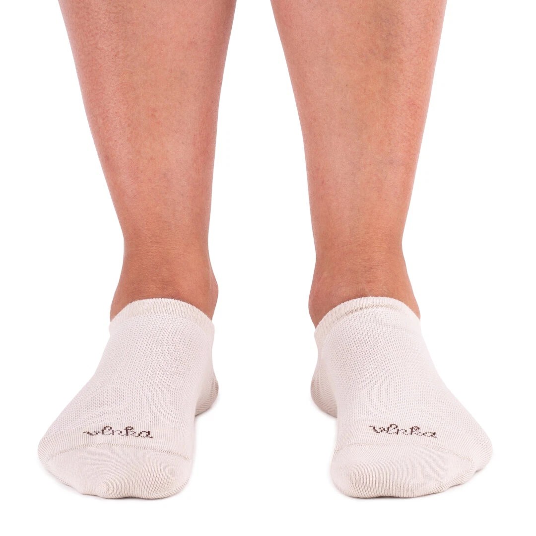 Cotton ankle socks 2 pairs Beige