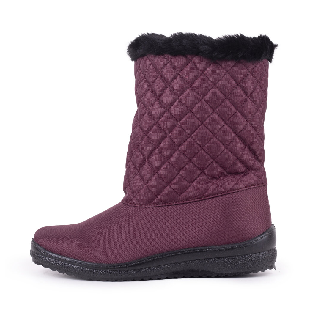 Women's Quilted Snow Boots Red