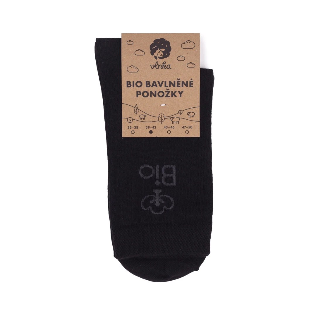 Organic Cotton Socks Black