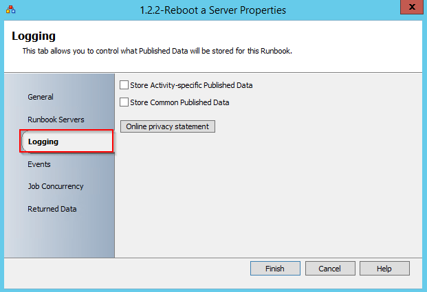 Implementing logging in your Runbook Microsoft System Center 2016