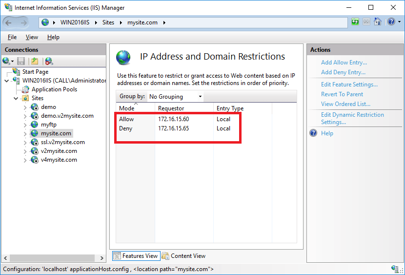 Testing security on IIS 10.0 Microsoft IIS 10.0 Cookbook