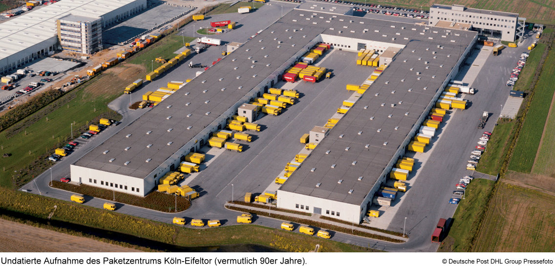 DHL Paketzentrum KölnWest am Eifeltor Paketzentrum von DHL